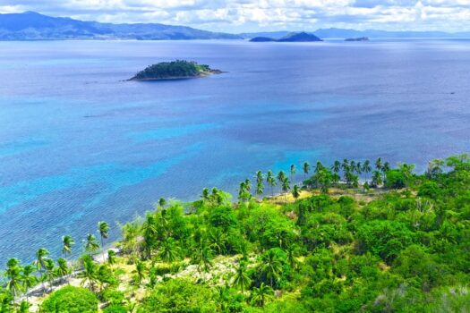 White Tropical Seafront Sunset