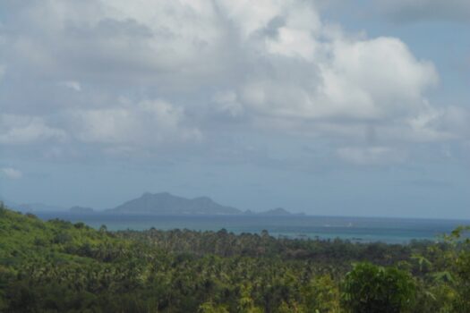 Island Overlooking Estate Near Ocean